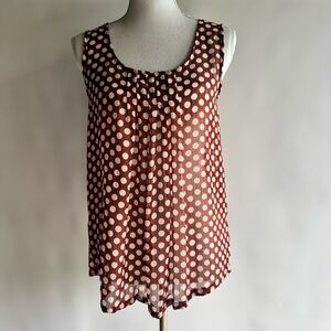 Honigman Sleeveless Polka Dotted Top - sz 3